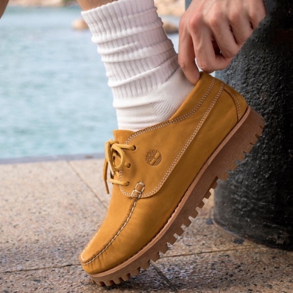TIMBERLAND • Jackson’s Landing Oxford Wheat Nubuck Loafers MocToe Shoes - Picture 8 of 8